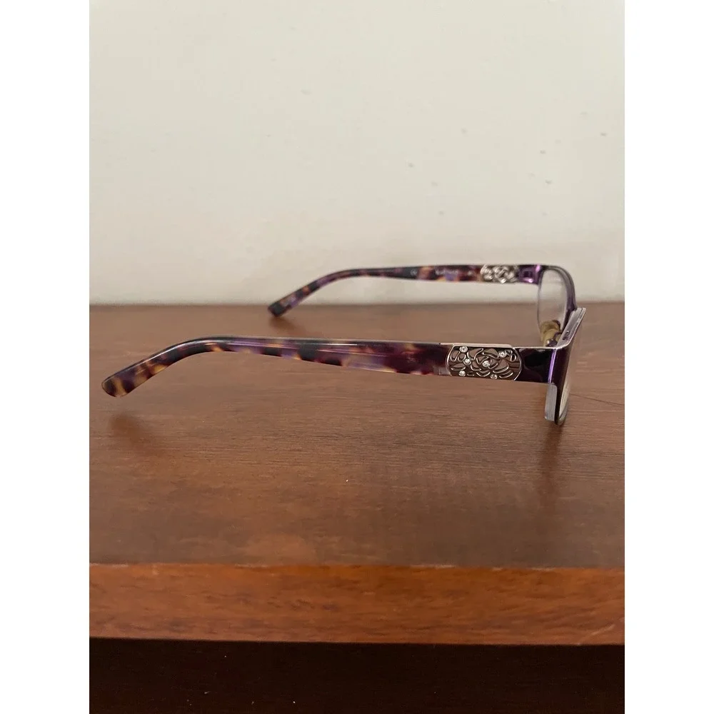 Kay Unger K143 Eyeglasses‎ Purple Tortoiseshell FRAMES ONLY Tortoise 52-17-135